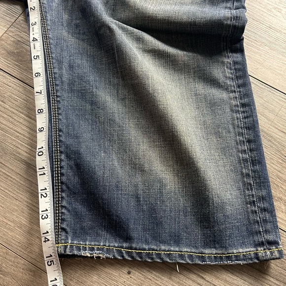 Ed Hardy Christian Audigier Denim Jean Shorts Flare - Picture 4 of 8